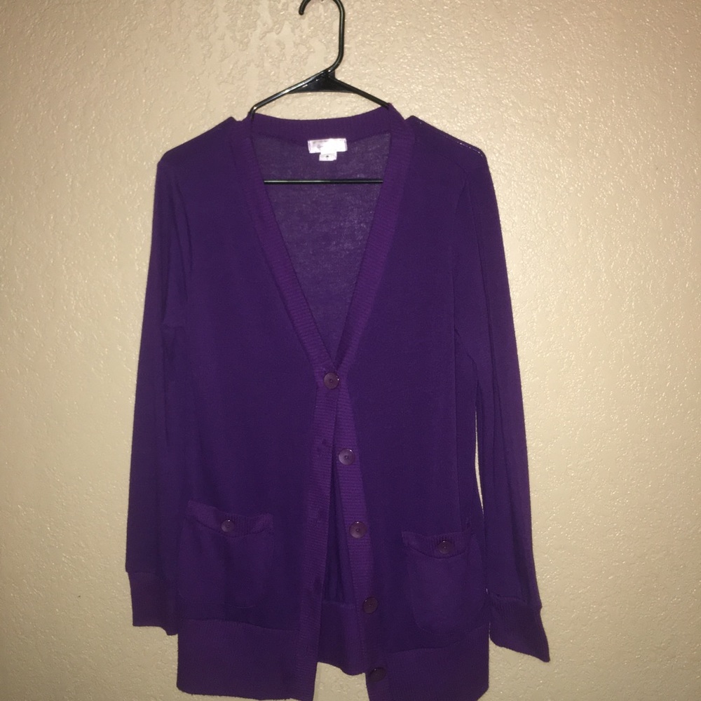 Purple Knit cardigan